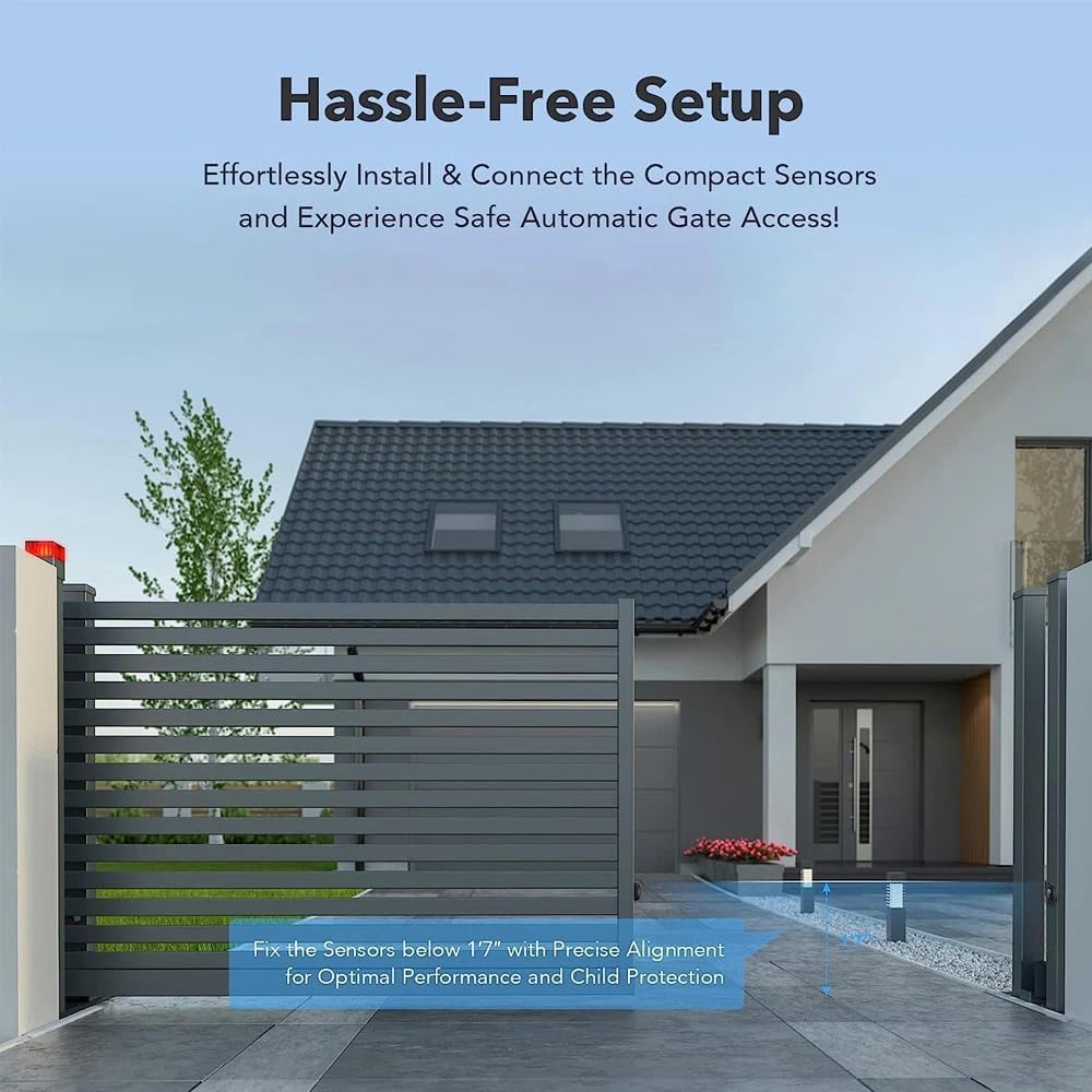 Quick Sense Photoelectric Infrared Beam Detector Single-Beam Door Sensor