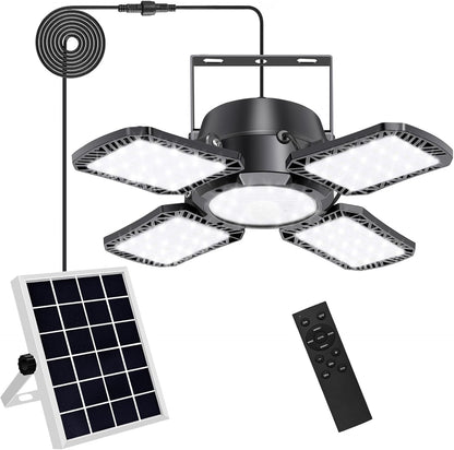 Quick Sense Solar Pendant Light 176 LED Motion Sensor Remote