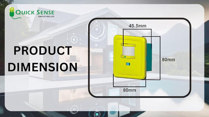 Quick Sense PIR Wall-Mounted Infrared Motion Sensor Switch 220V 9m