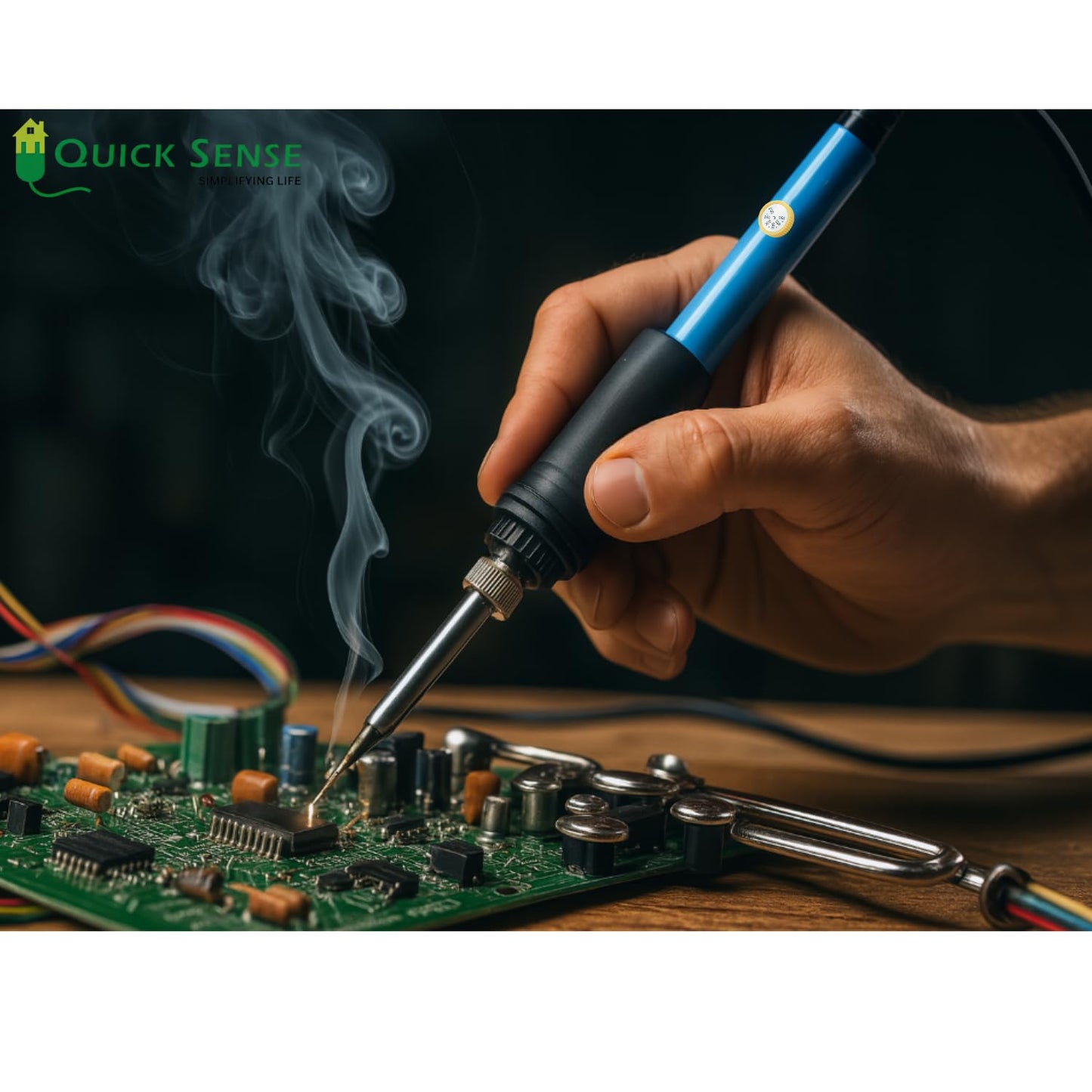 Quick Sense Adjustable 60W Soldering Iron 18-Piece Kit