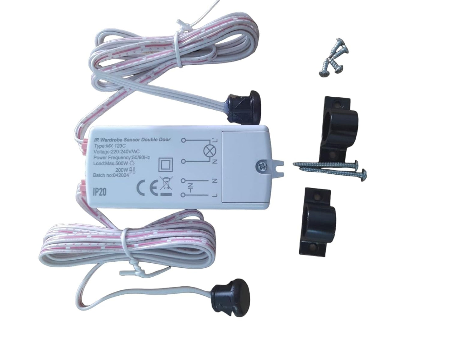 MAXWELL Double Door Wardrobe Infrared Sensor Light Switch 220V