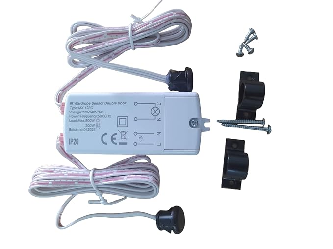 MAXWELL Double Door Wardrobe Infrared Sensor Light Switch 220V
