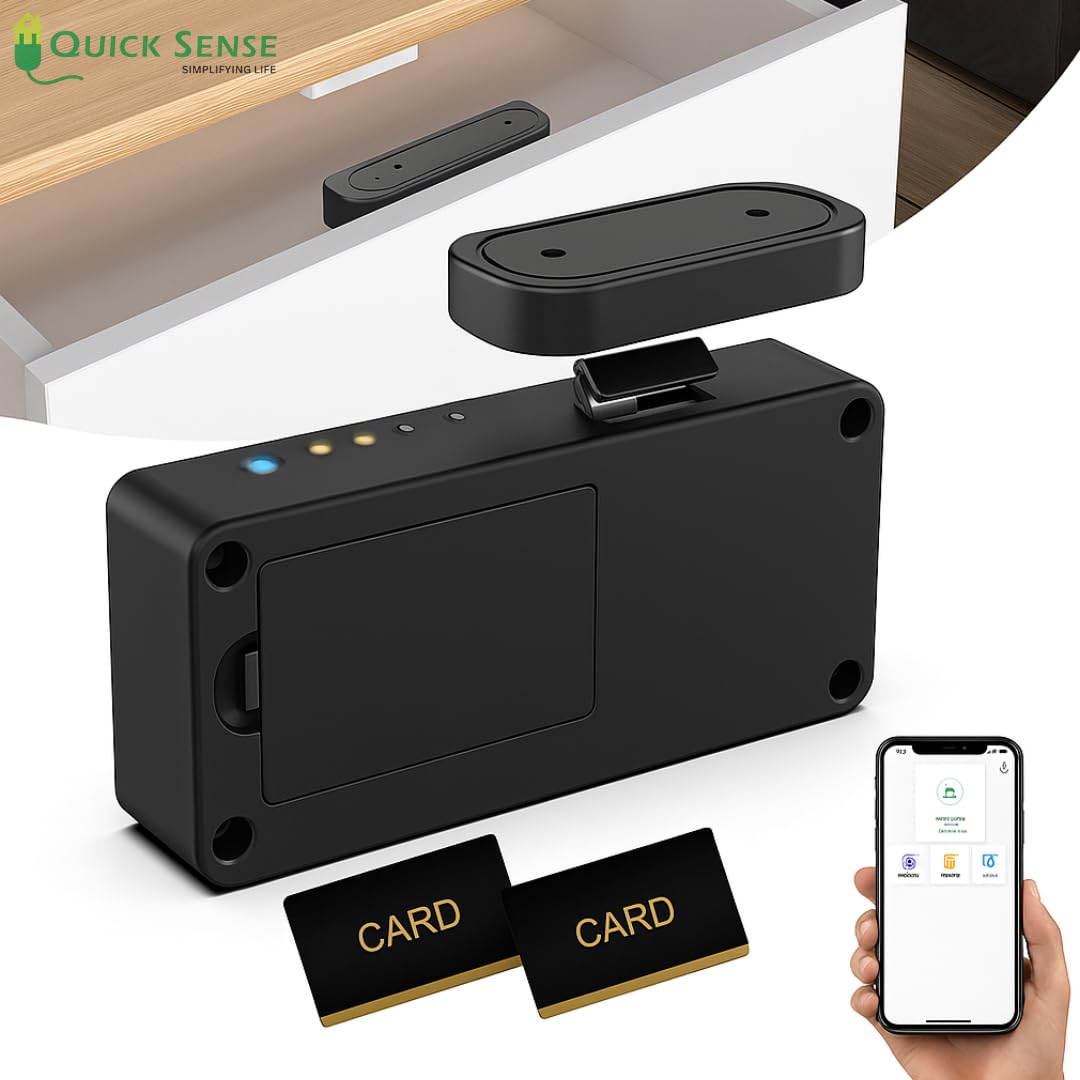 Quick Sense Hidden Smart Cabinet Lock RFID Bluetooth NFC Control