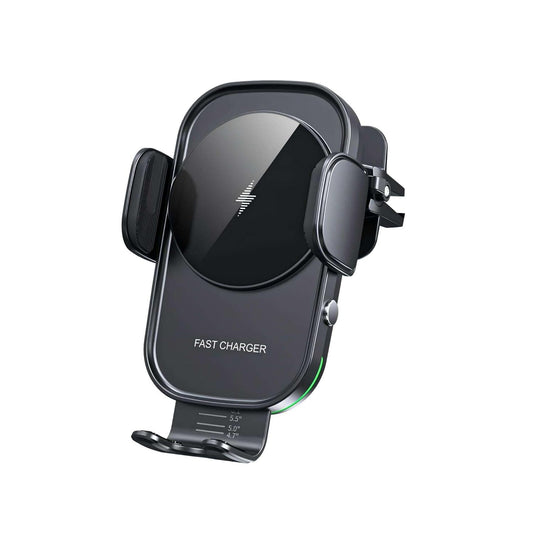 Quick Sense 15W Wireless Car Phone Holder with Auto-Clamping
