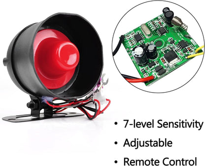 Quick Sense High-Power Electronic Siren 110dB DC 9-15V Hooter