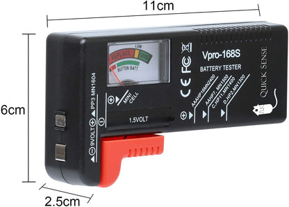 Quick Sense BT01 Analog Battery Tester — AA AAA C D