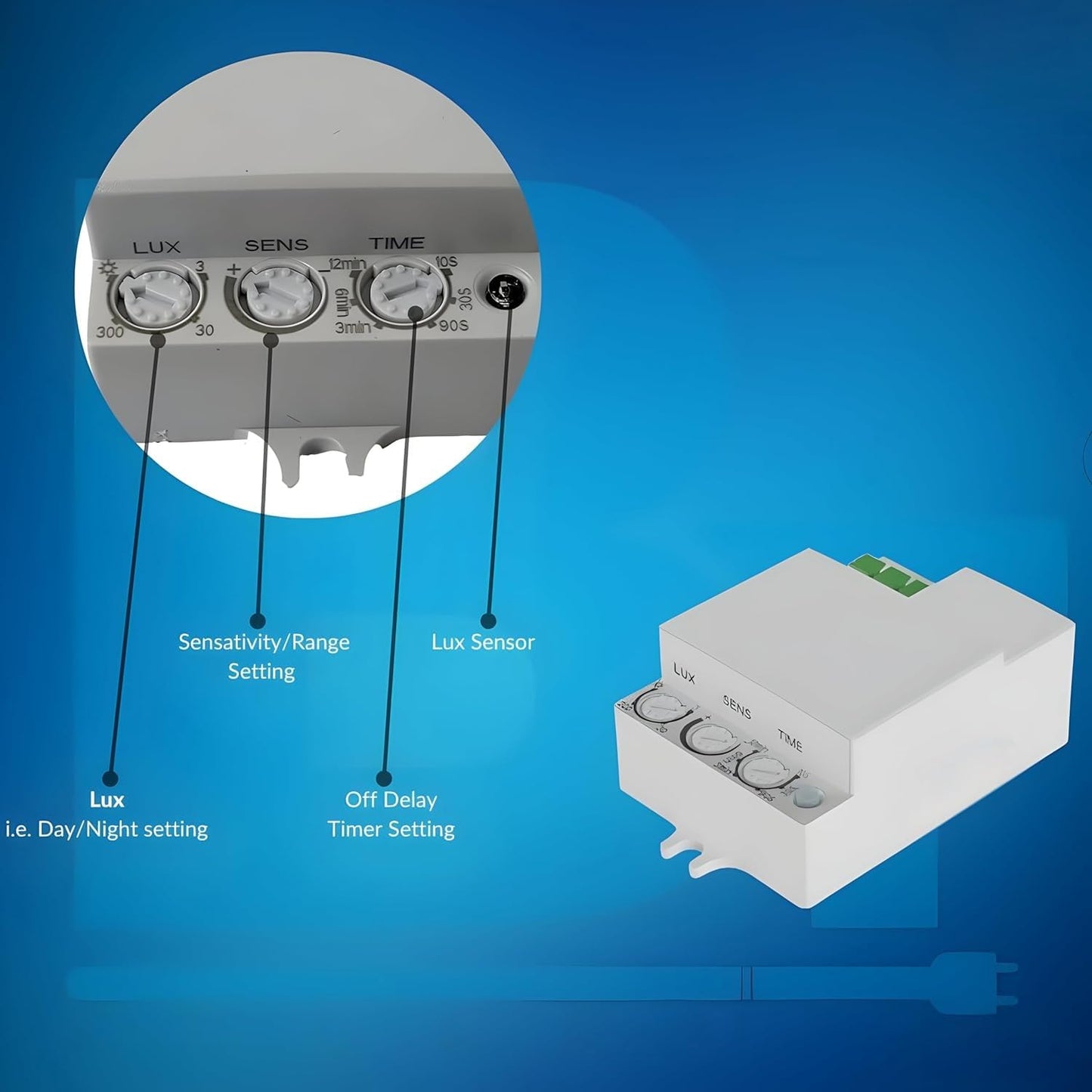Quick Sense QS-M5A Microwave Radar Motion Sensor Occupancy Detector