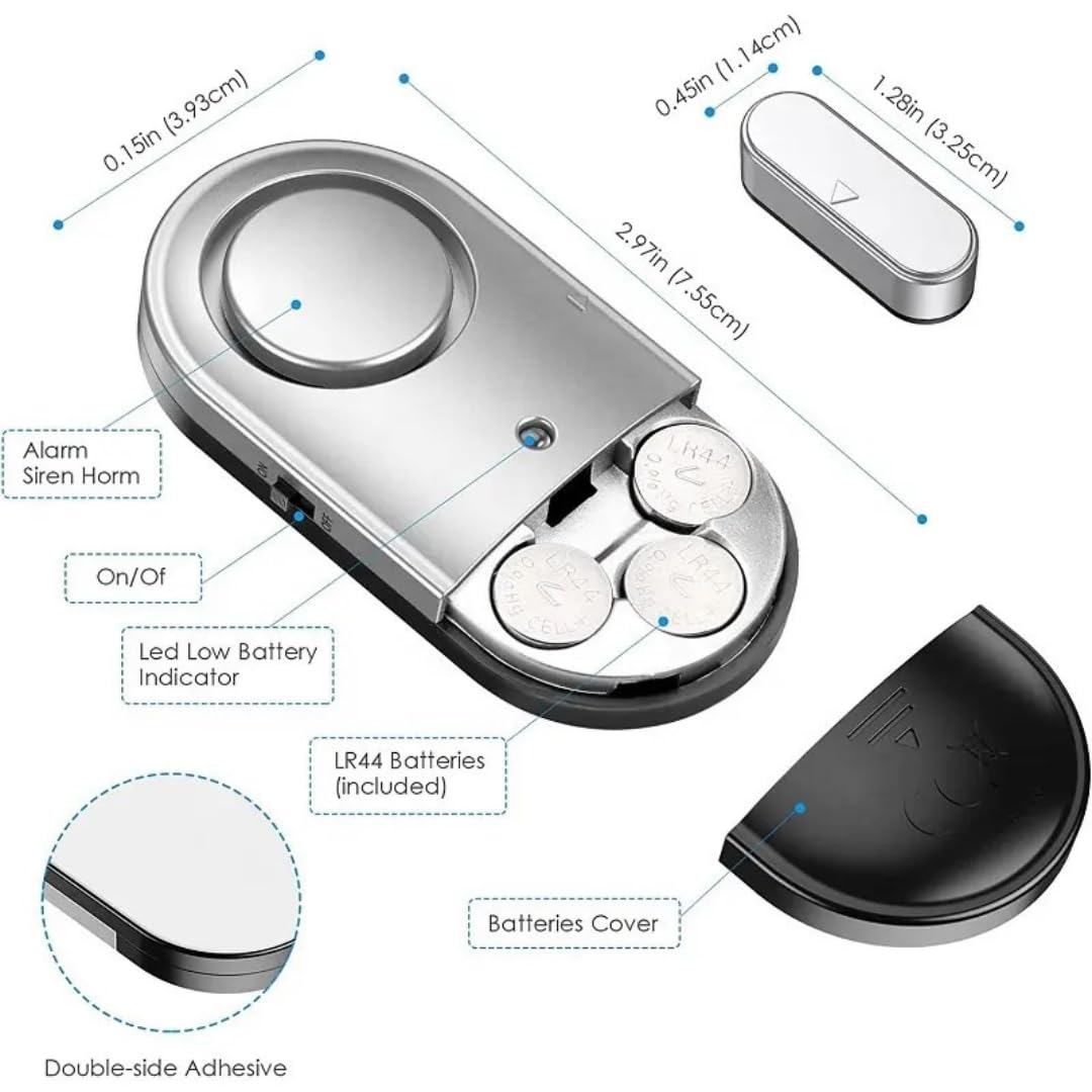 Quick Sense 120 dB Wireless Door & Window Alarm Sensor