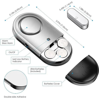 Quick Sense 120 dB Wireless Door & Window Alarm Sensor