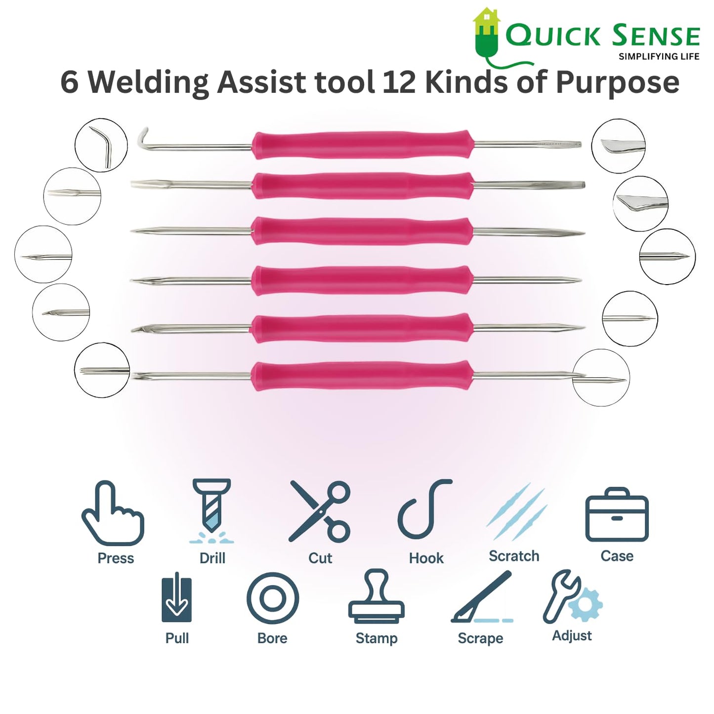 Quick Sense Adjustable 60W Soldering Iron 18-Piece Kit