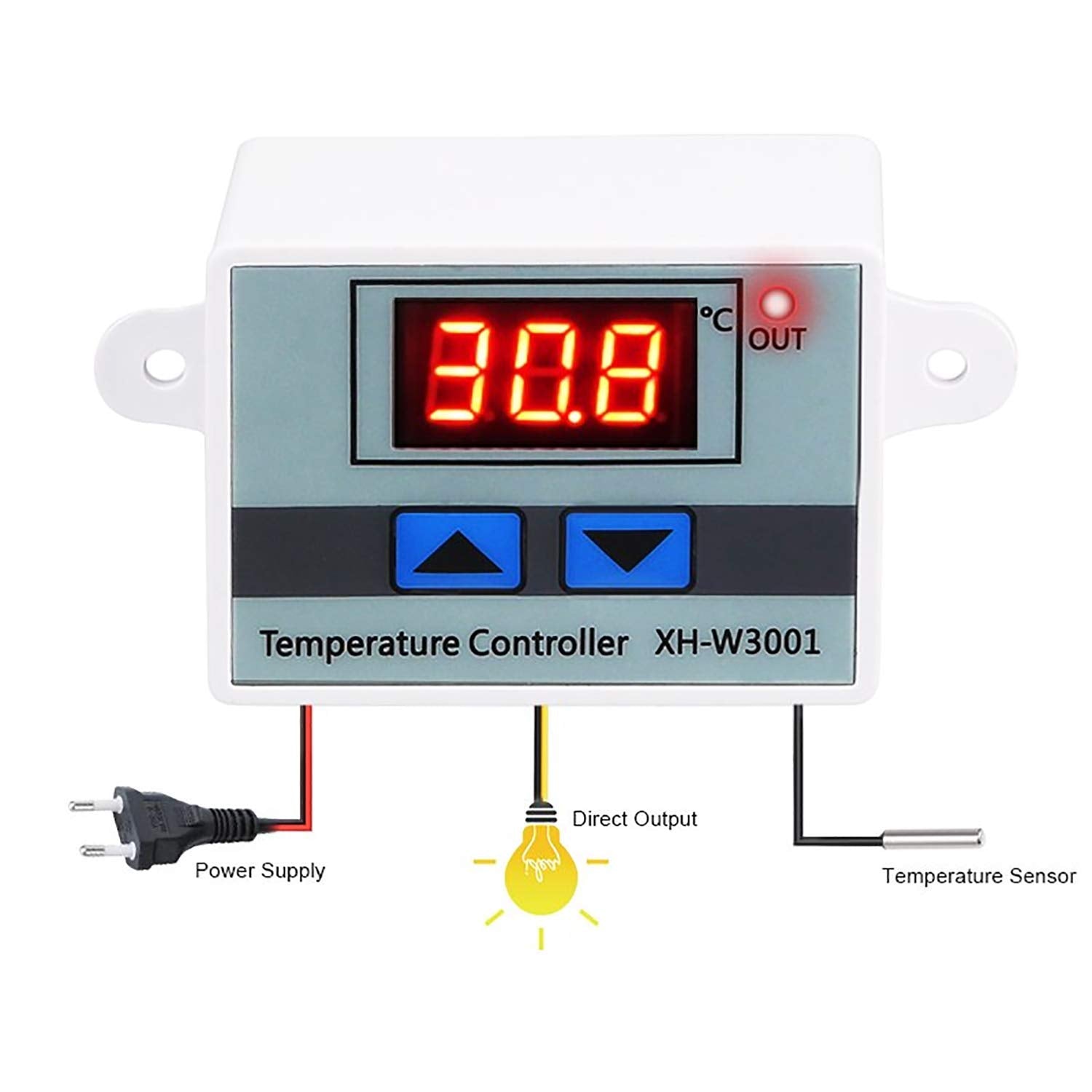 Quick Sense Digital LED Temperature Controller 230V with Thermocouple Sensor