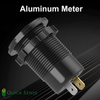 Quick Sense 12V PD65W USB Car Charger with Voltmeter Switch