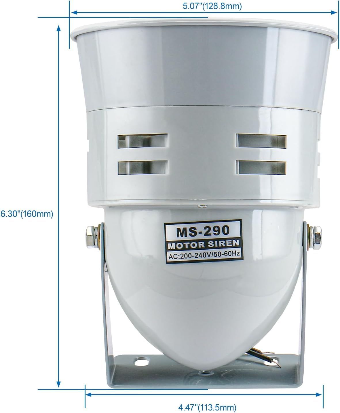 Quick Sense MS-290 Industrial Motor Siren 112dB Metal 200m Range