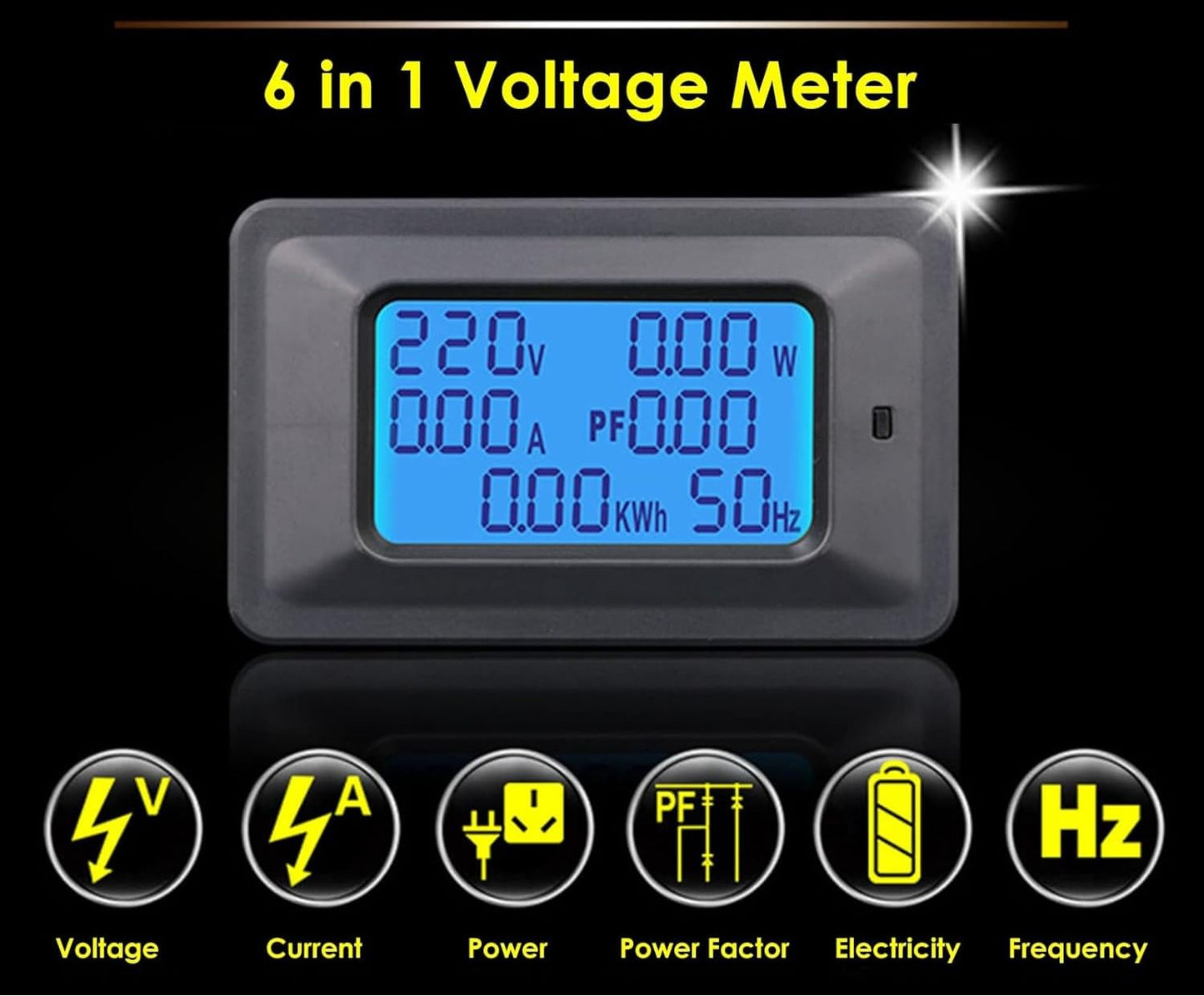Quick Sense Digital Power Meter Voltmeter Ammeter Energy Monitor