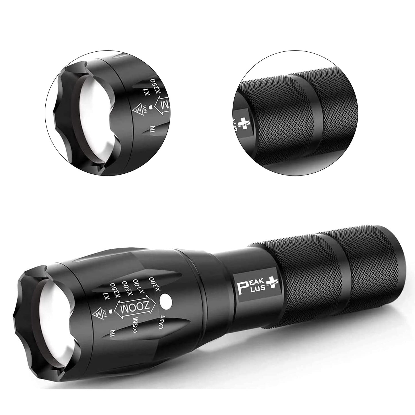 Quick Sense Rechargeable Tactical Flashlight LFX1000 18650 Long Beam