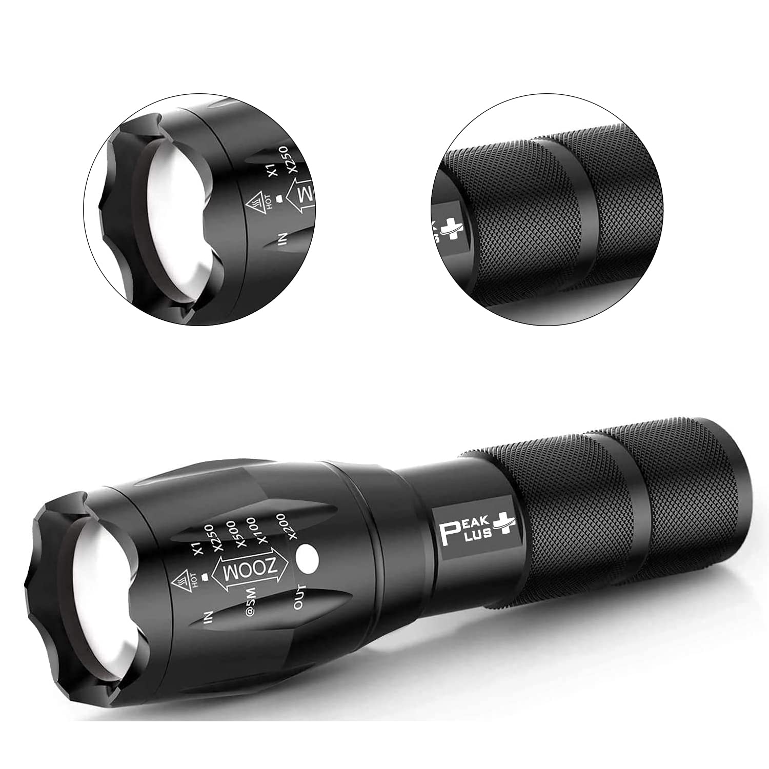 Quick Sense Rechargeable Tactical Flashlight LFX1000 18650 Long Beam