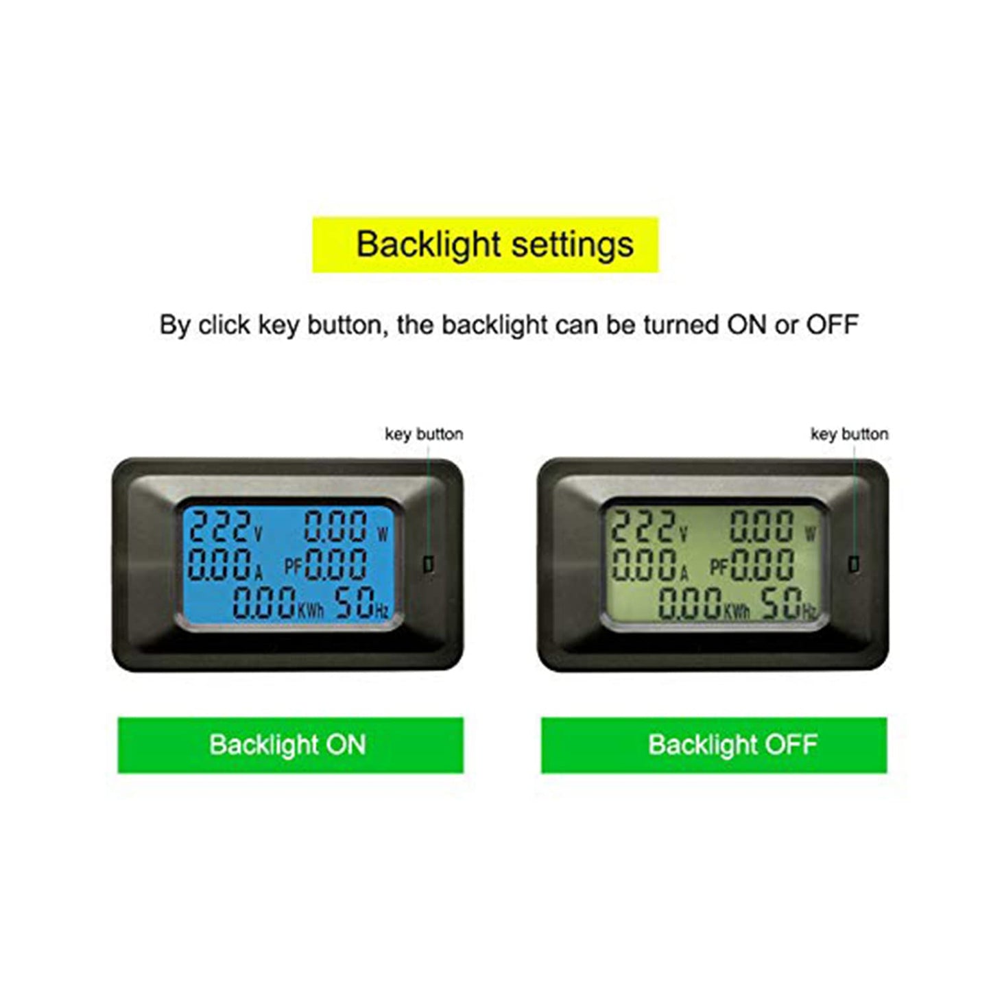 Quick Sense Digital Power Meter Voltmeter Ammeter Energy Monitor