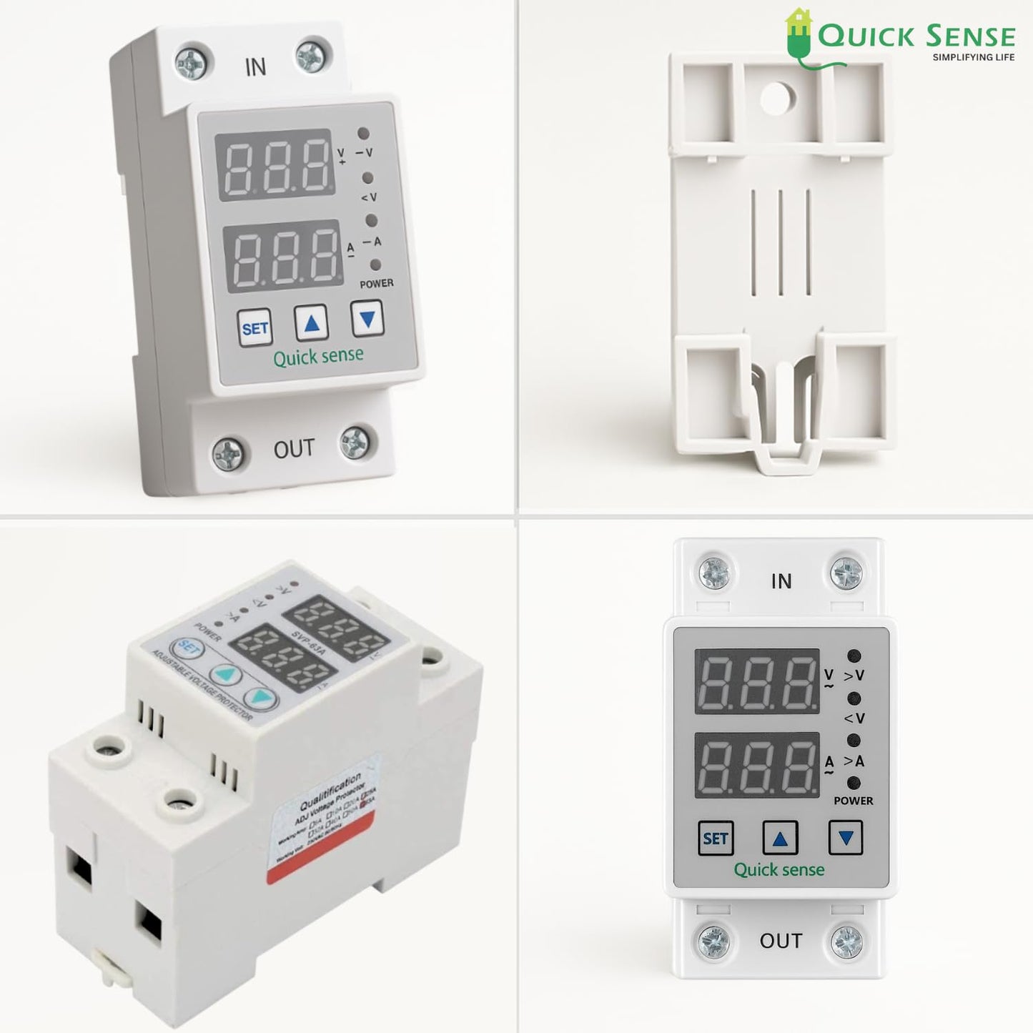 Quick Sense 220V Single Phase Voltage Protector with LED Display