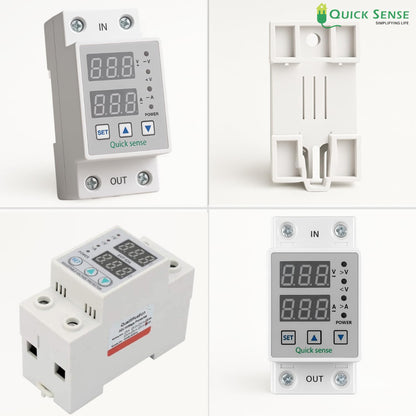 Quick Sense 220V Single Phase Voltage Protector with LED Display