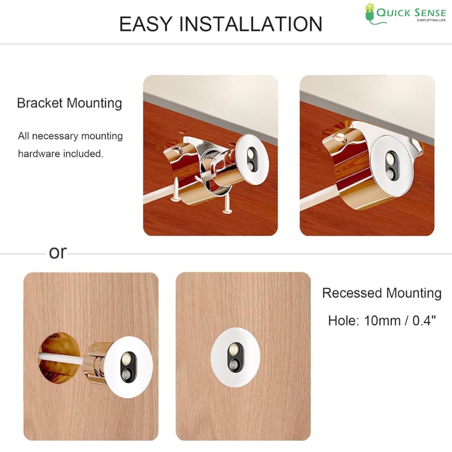 Quick Sense QS-WR12 Dual IR Door Sensor Switch for Wardrobes