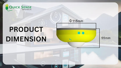 Quick Sense QS-07 360° PIR Motion Sensor Ceiling Mount Switch