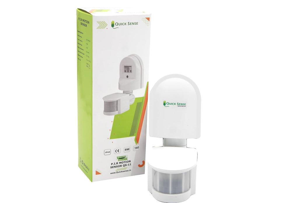 Quick Sense QS-11 180° PIR Motion Sensor Light Switch Wall-Mount ...