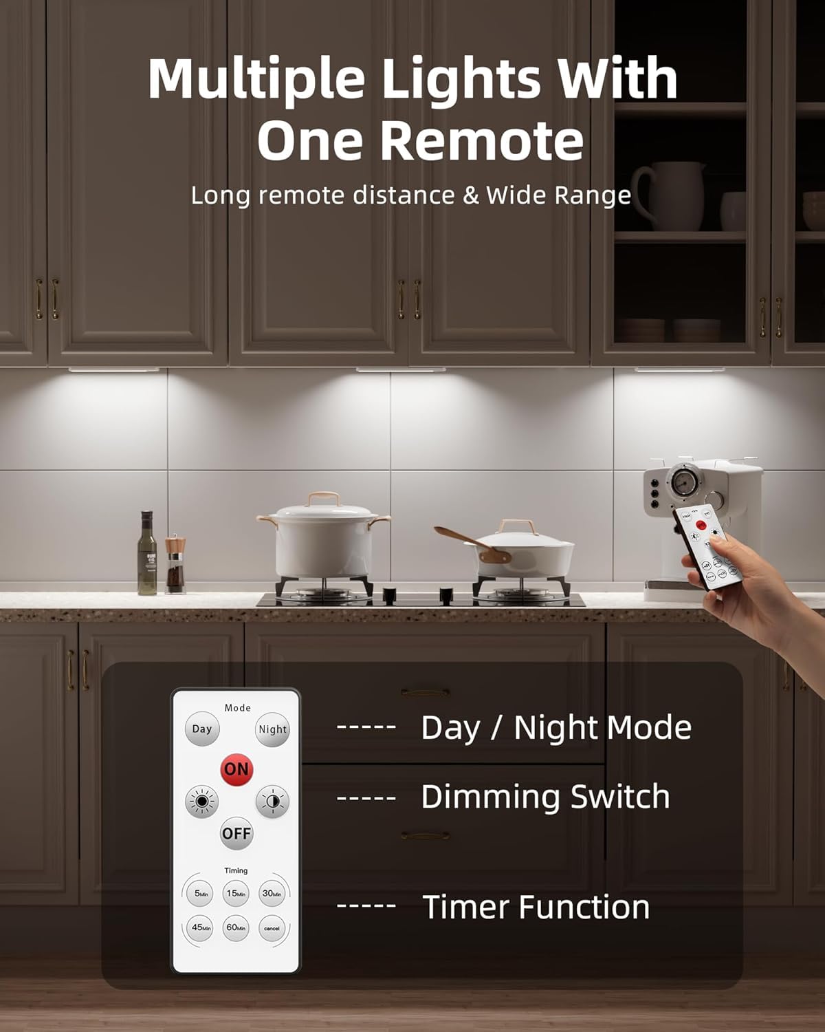 Quick Sense Rechargeable Motion Sensor LED Wardrobe Under-Cabinet Light