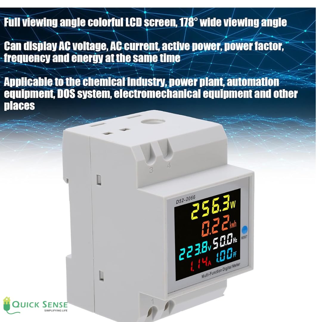 Quick Sense WiFi Single-Phase 6-in-1 Energy Meter 100A