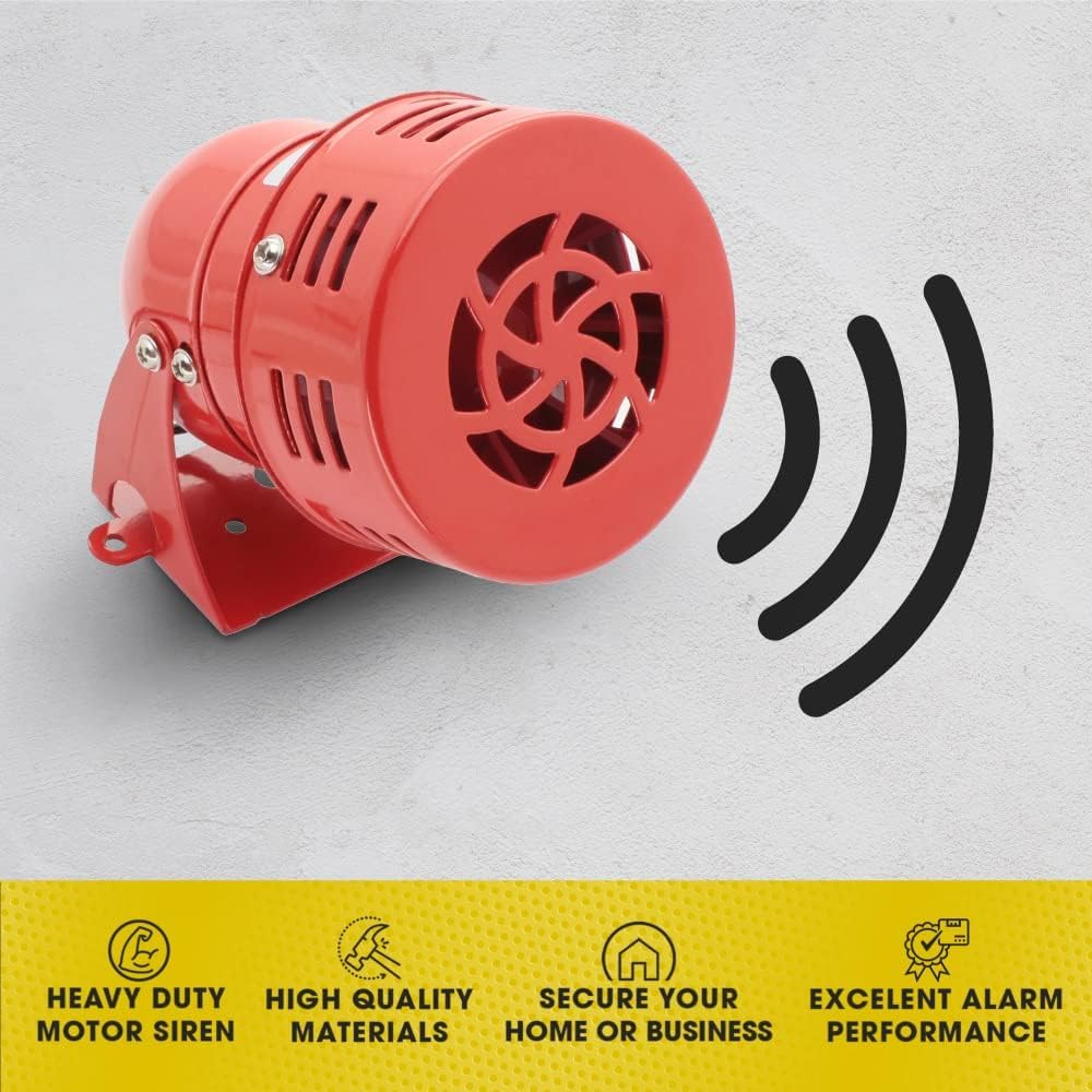 Quick Sense MS-190 Mini Motor Siren Industrial Hooter Buzzer Alarm
