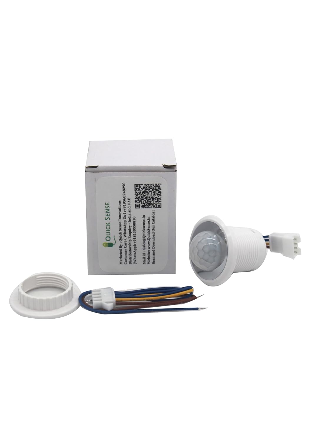 Quick Sense QS-05B Mini PIR Motion Sensor 120° 3–5m Range