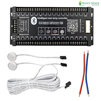 Quick Sense Bluetooth PIR Staircase LED Strip Motion Controller