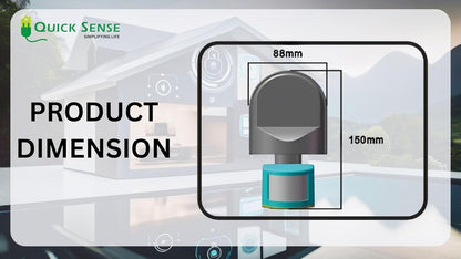 Quick Sense QS-11 180° PIR Motion Sensor Light Switch Wall-Mount