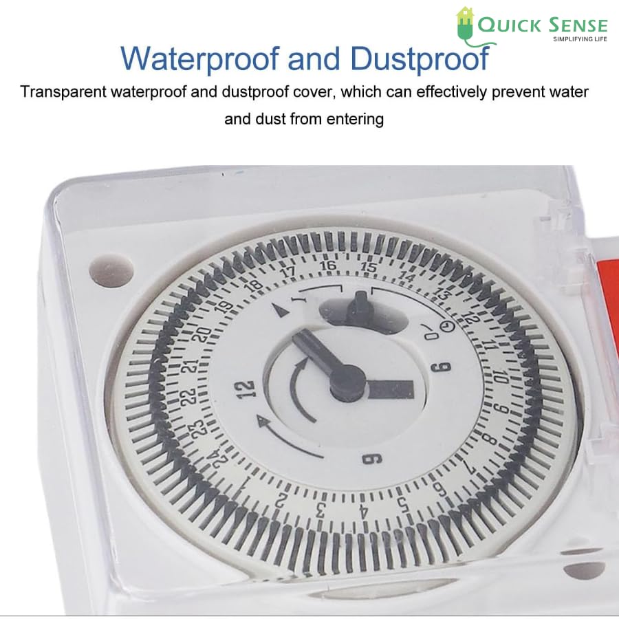Quick Sense QS-T11 24H Quartz Mechanical Timer Switch for Appliances