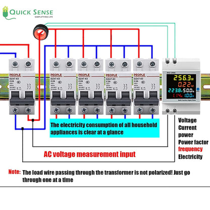 Quick Sense WiFi Single-Phase 6-in-1 Energy Meter 100A