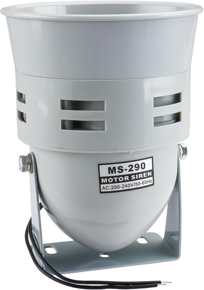 Quick Sense MS-290 Industrial Motor Siren 112dB Metal 200m Range