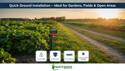 Solar Motion Sensor Alarm QS-MSA02 B2B