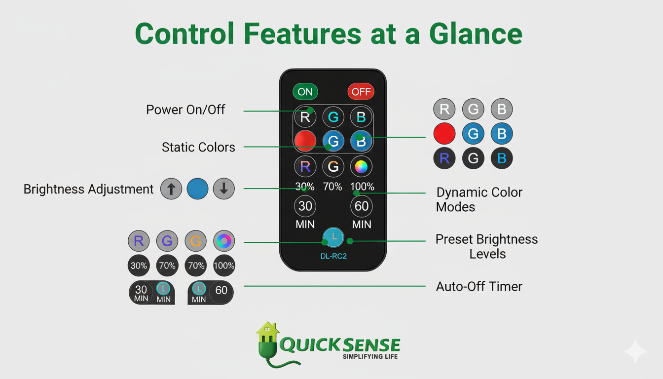 Color Changing Closet Fixture with Remote B2B