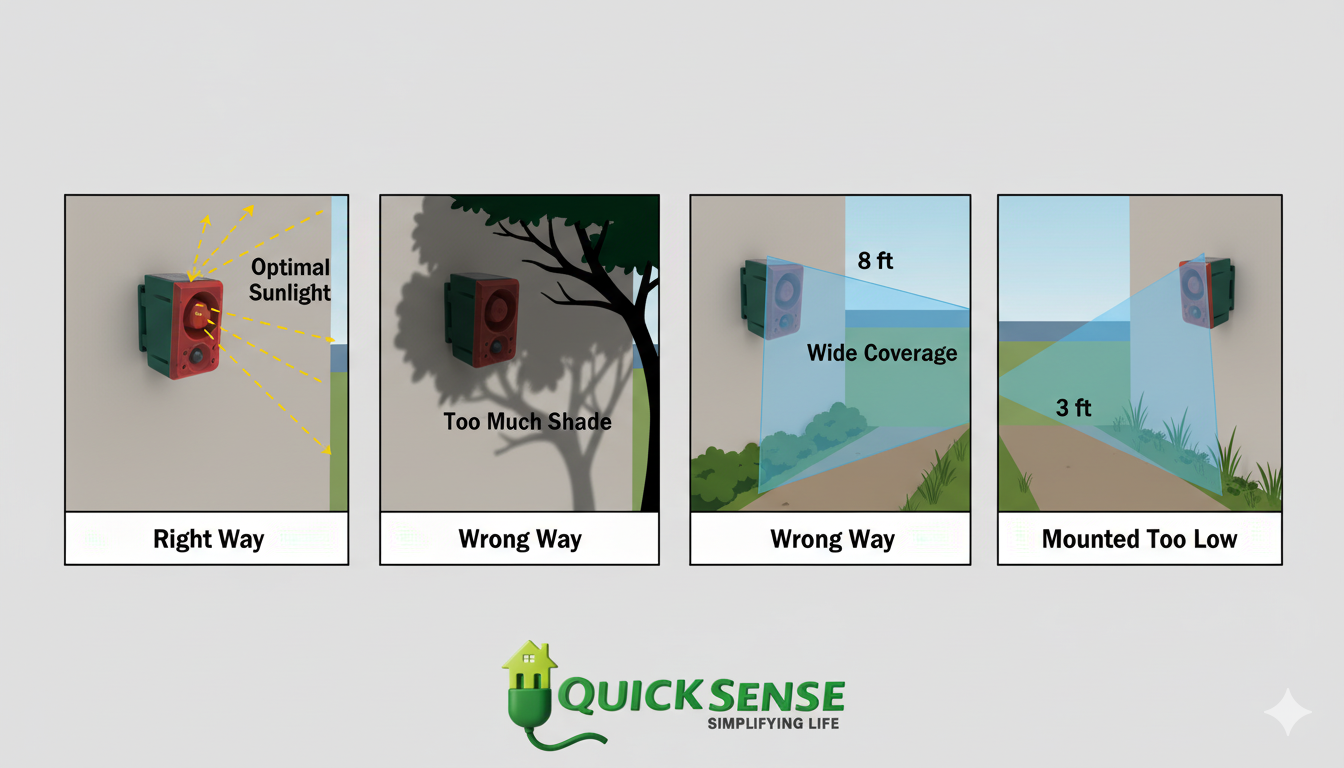 Solar Motion Sensor Alarm QS-MSA01