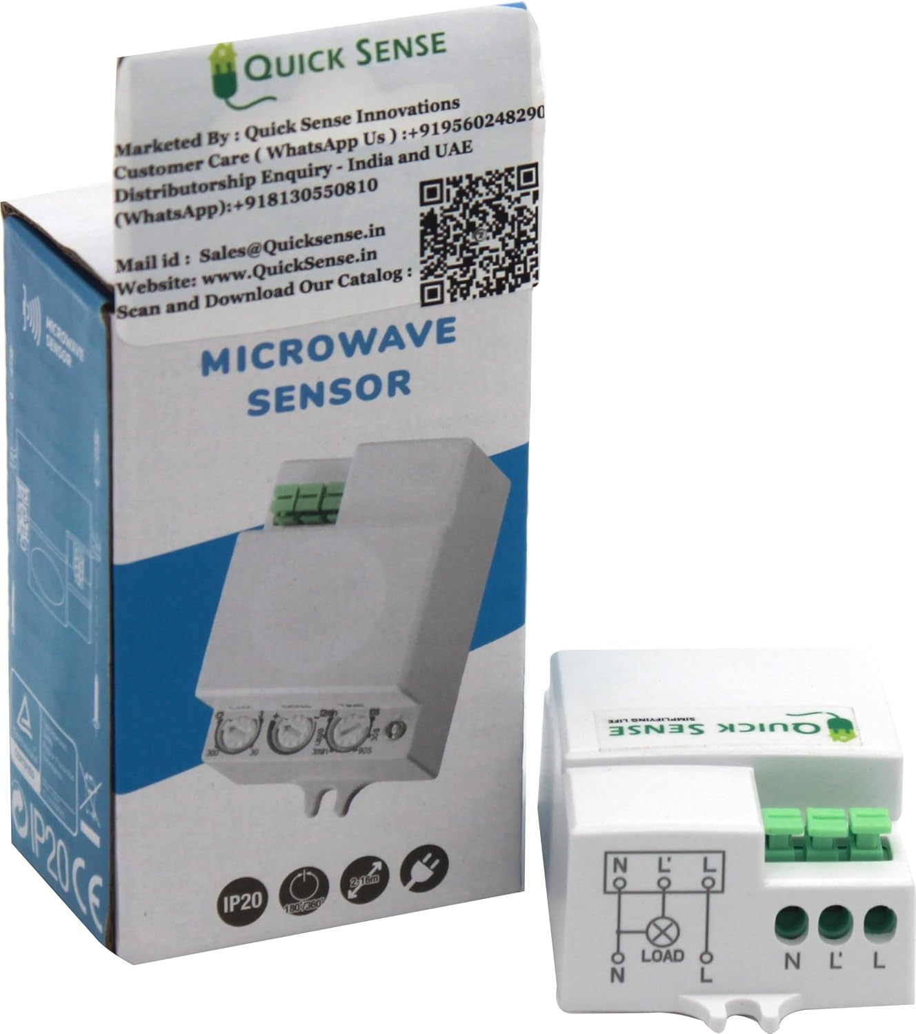 Quick Sense QS-M5A Microwave Radar Motion Sensor Occupancy Detector
