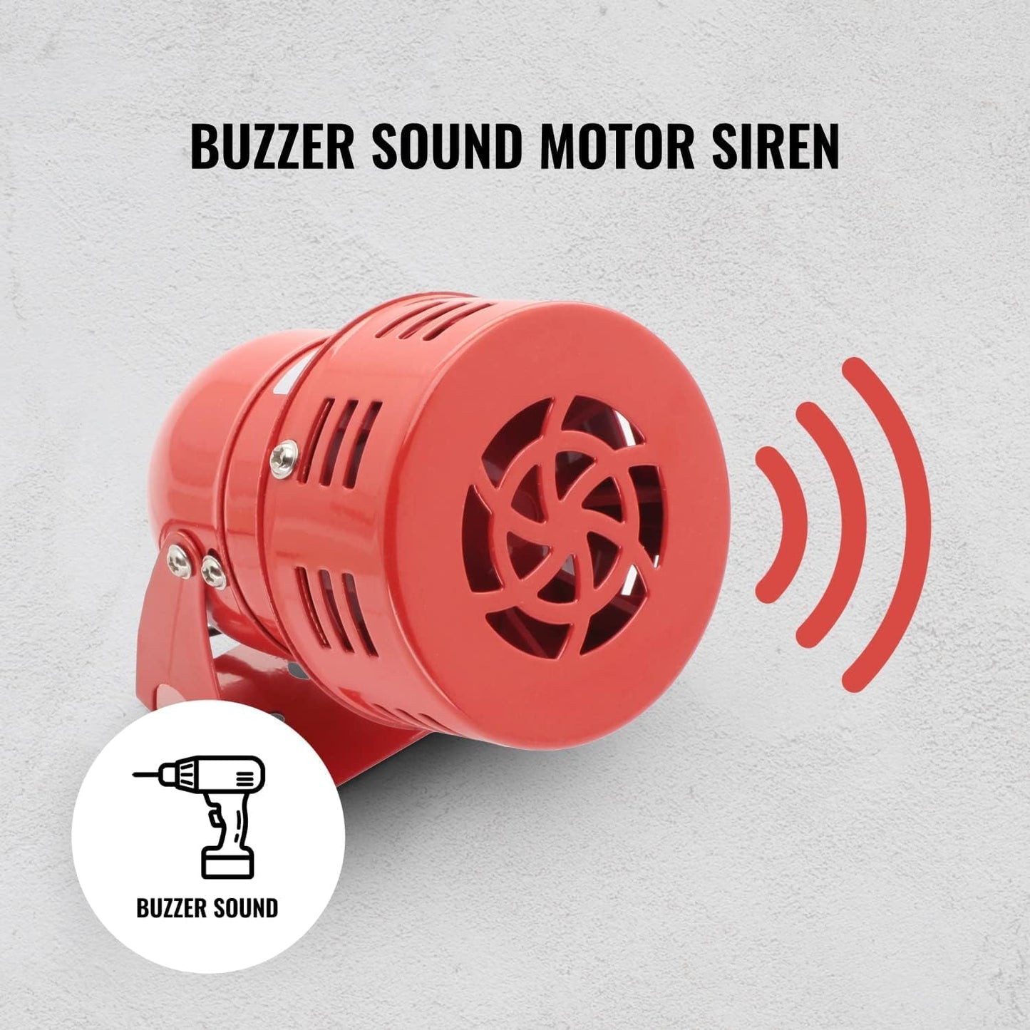 Quick Sense MS-190 Mini Motor Siren Industrial Hooter Buzzer Alarm