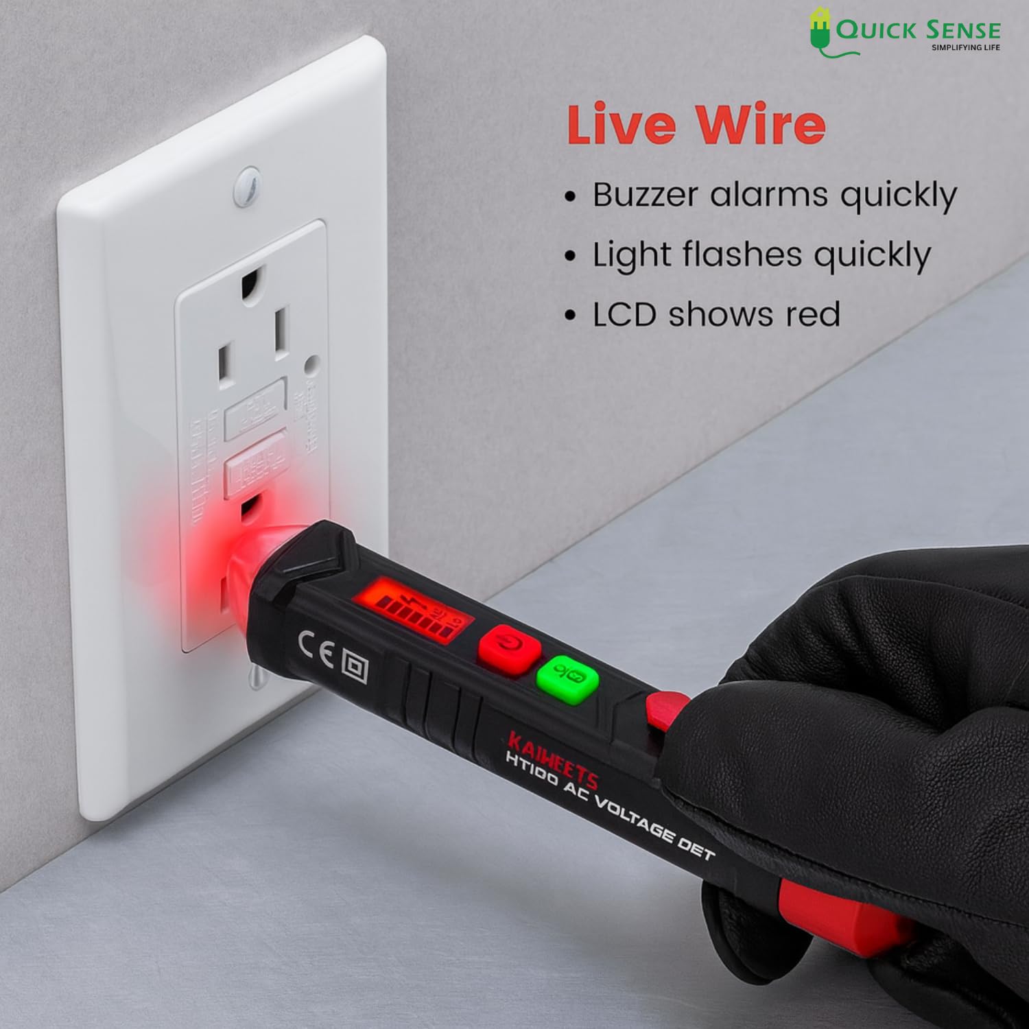 Quick Sense Digital Voltage Tester Pen NCV LCD Breakpoint Finder