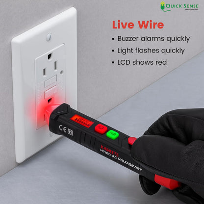 Quick Sense Digital Voltage Tester Pen NCV LCD Breakpoint Finder