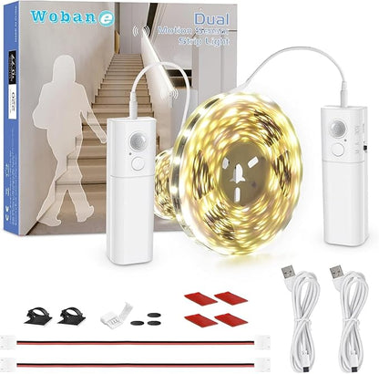 Quick Sense Rechargeable Dual Motion Sensor LED Strip Light