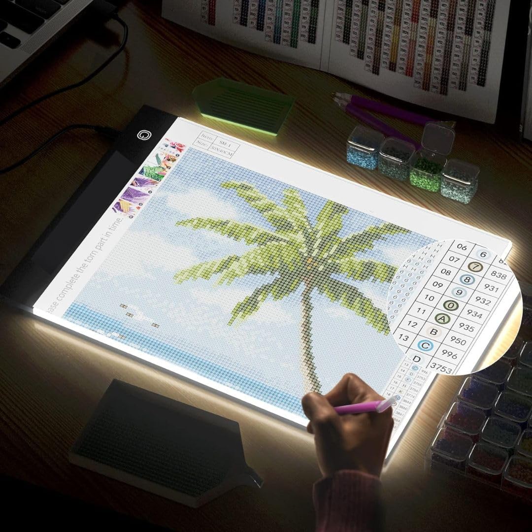 Quick Sense A4 NFC LED Tracing Light Box, Dimmable Touch-Control