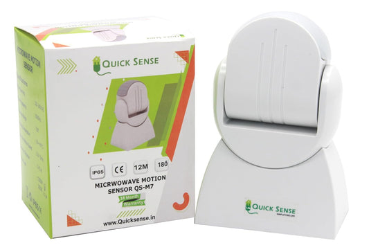 Quick Sense QS_M7 IP65 Wall-Mount Microwave Motion Sensor White