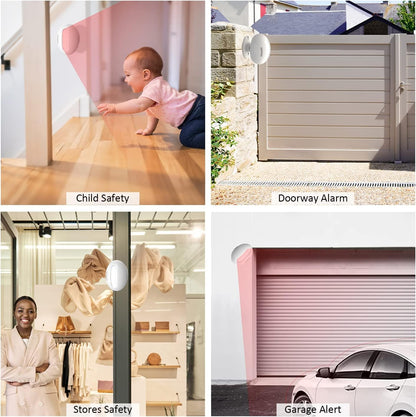 RISWOND Wireless Motion Sensor Door Chime 32 Tunes 152m Range
