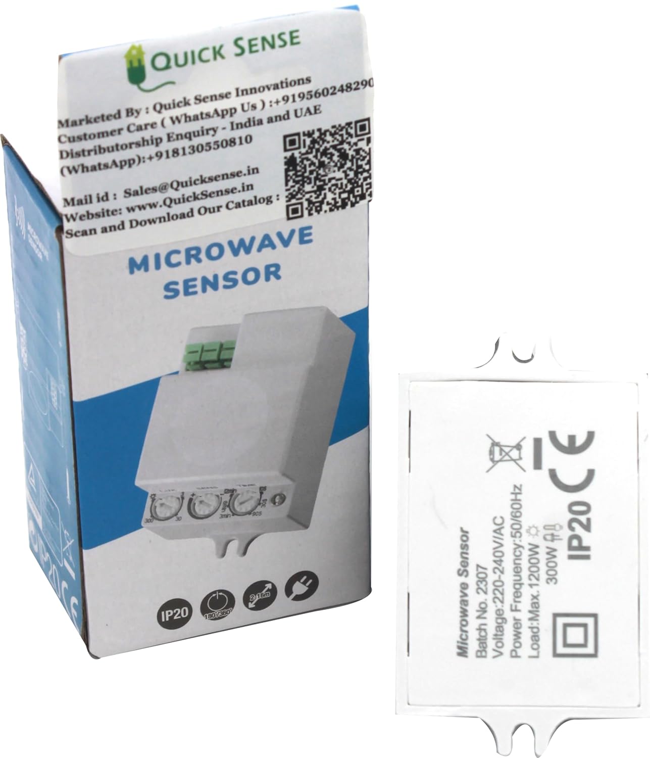 Quick Sense QS-M5A Microwave Radar Motion Sensor Occupancy Detector
