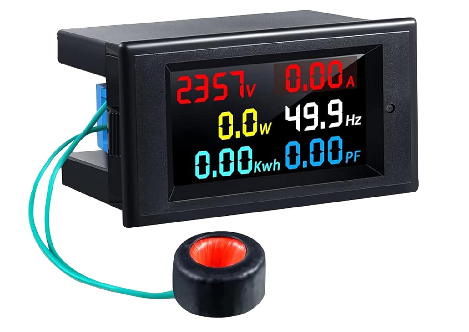 Quick Sense 6-in-1 Energy Meter 80-300V 100A Multicolor Backlit Display