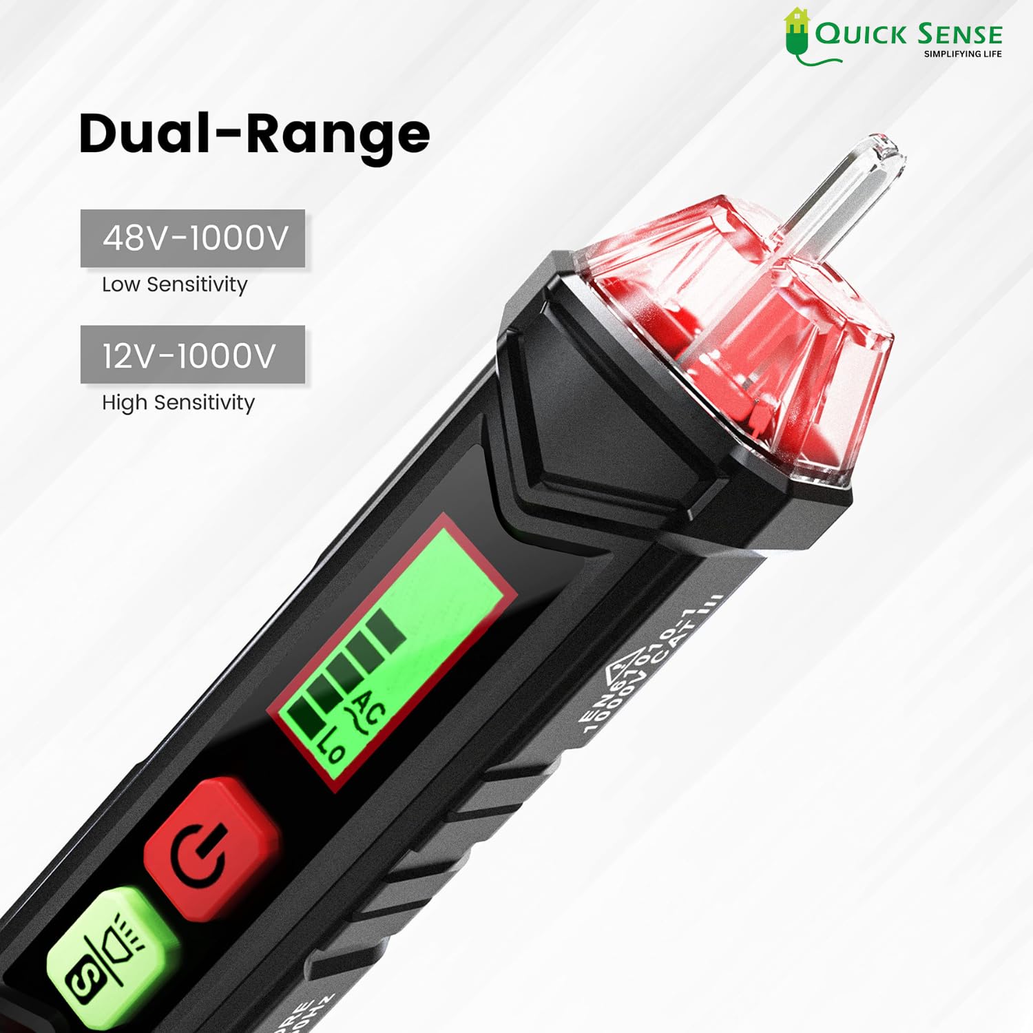 Quick Sense Digital Voltage Tester Pen NCV LCD Breakpoint Finder