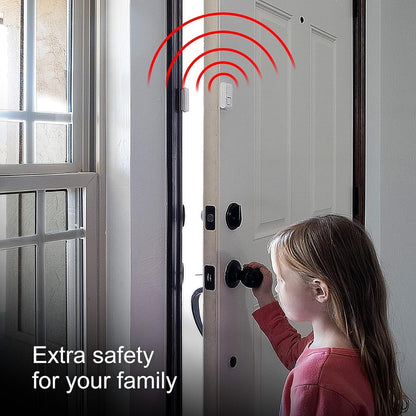 Quick Sense 120dB Magnetic Door Window Alarm - Battery-Powered Security